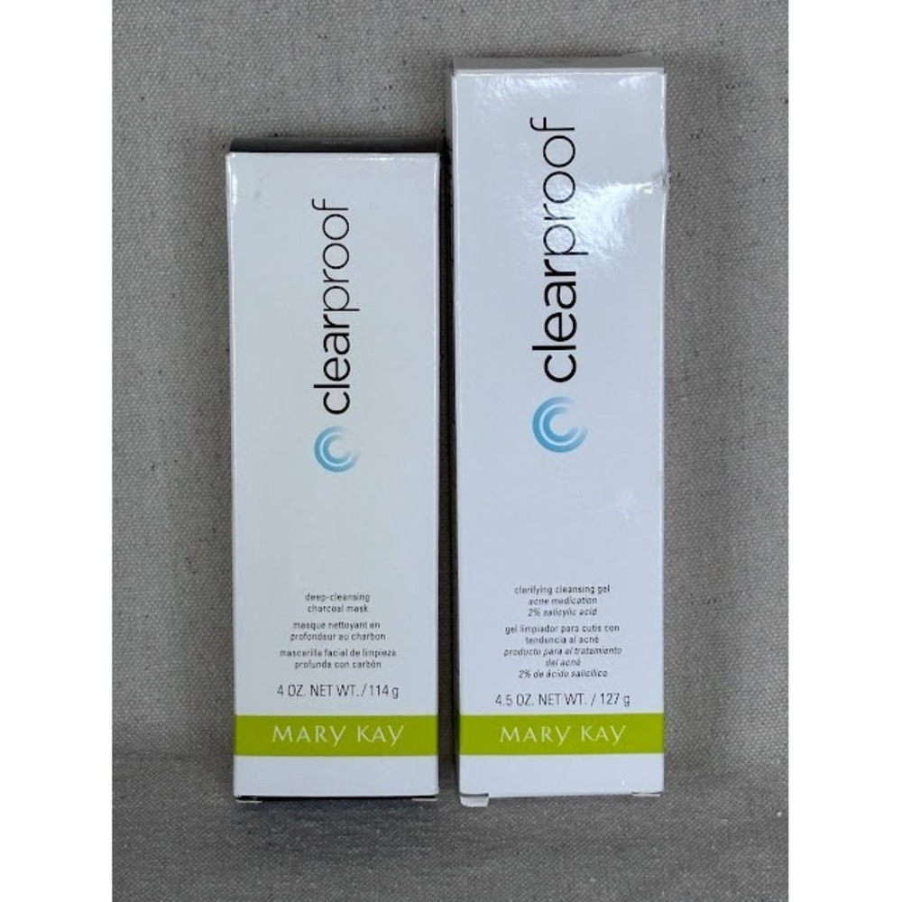 Mary Kay Clear Proof Deep Cleansing‎ Charcoal Mask + Acne Medication Gel